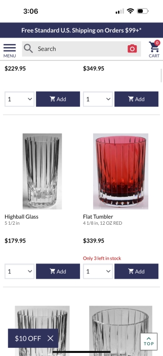 Just Added - (6) New Baccarat Crystal Harmonie Highball Glasses With Boxes 5.5'H - Replacements Value $1,080 [Photo 9]