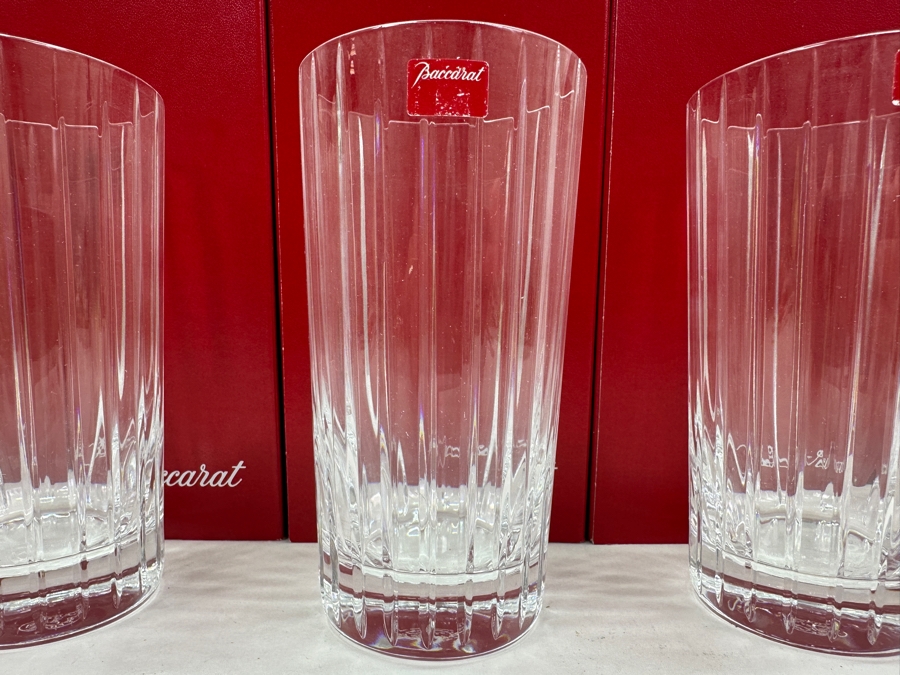 Just Added - (6) New Baccarat Crystal Harmonie Highball Glasses With Boxes 5.5'H - Replacements Value $1,080 [Photo 6]