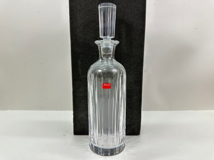 Just Added - New Baccarat Crystal Harmonie Decanter & Stopper 12.5'H - Replacements Value $699 [Photo 2]