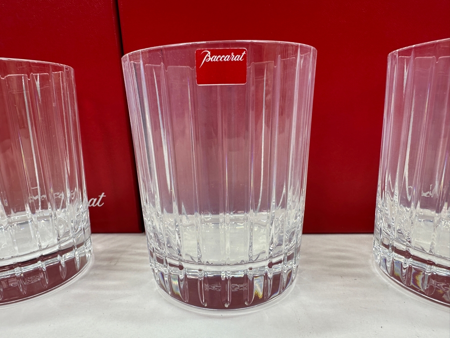Just Added - (6) New Baccarat Crystal Harmonie Double Old Fashioned Glasses With Boxes 4 1/8'H - Replacements Value $2,100 [Photo 3]