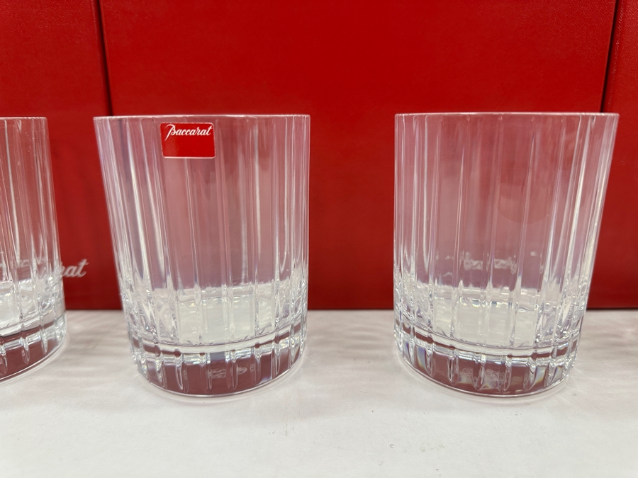 Just Added - (6) New Baccarat Crystal Harmonie Double Old Fashioned Glasses With Boxes 4 1/8'H - Replacements Value $2,100 [Photo 2]