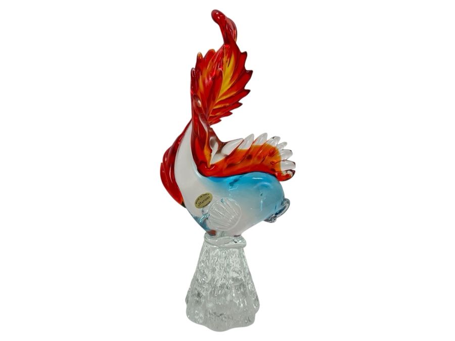 Just Added - Vintage Murano Italy Venezia Glass Fish Sculpture 12'H