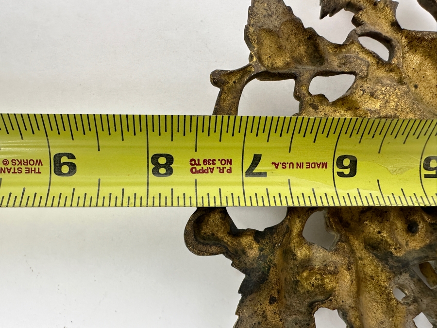 Just Added - Gilt Metal Floral Wall Decor 8W X 9.5H [Photo 4]