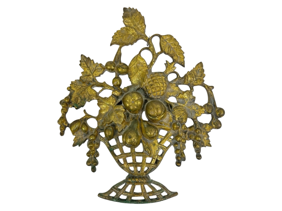 Just Added - Gilt Metal Floral Wall Decor 8W X 9.5H