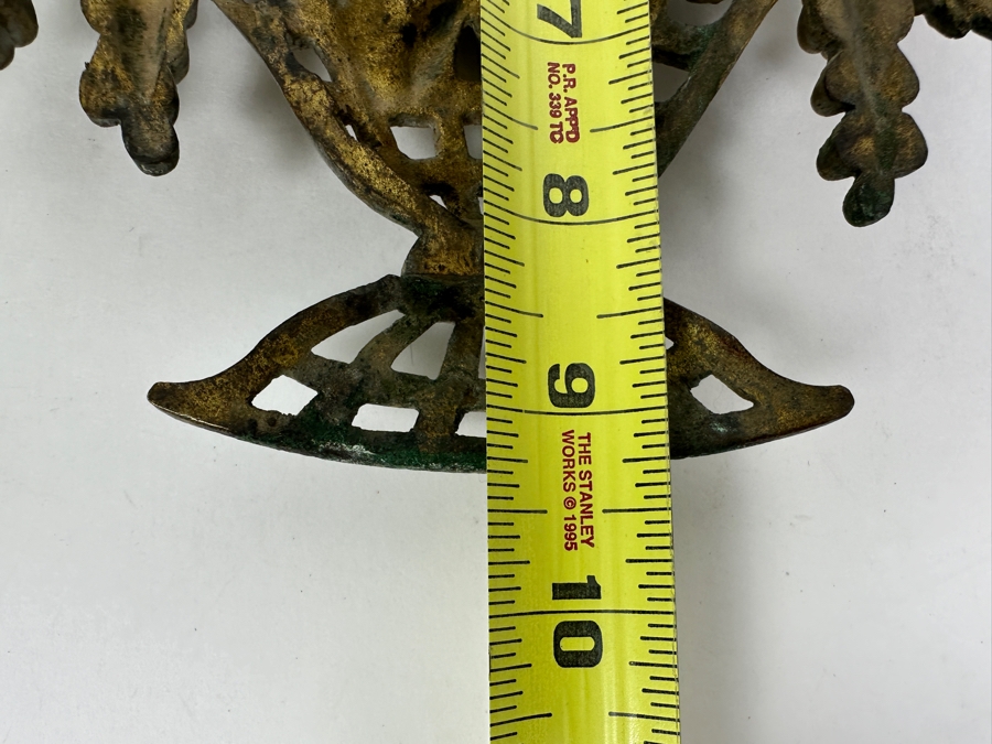 Just Added - Gilt Metal Floral Wall Decor 8W X 9.5H [Photo 5]