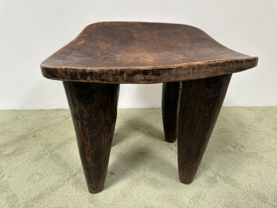 Just Added - Large Vintage Hand Carved One-Piece African Senufo Stool 25'W X 22.5'D X 22'H Estimate $1,000 [Photo 5]