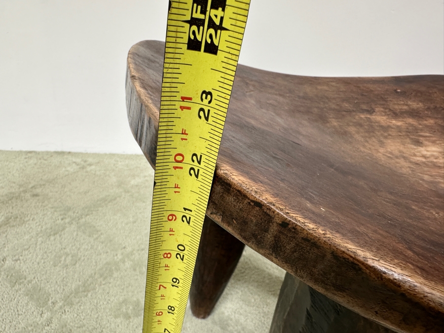 Just Added - Large Vintage Hand Carved One-Piece African Senufo Stool 25'W X 22.5'D X 22'H Estimate $1,000 [Photo 14]
