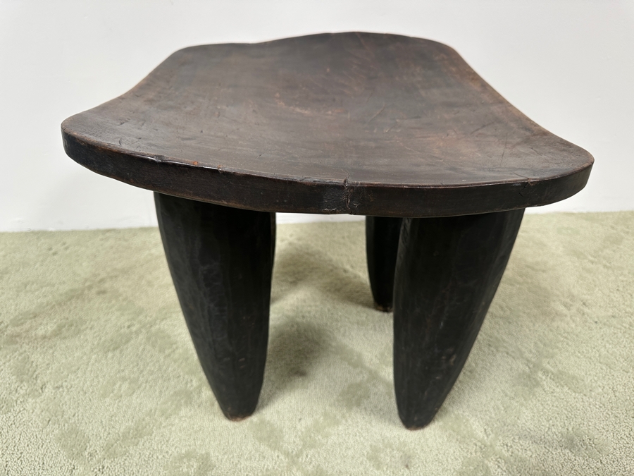 Just Added - Large Vintage Hand Carved One-Piece African Senufo Stool 26.5'W X 20.5'D X 20'H Estimate $1,000 [Photo 5]