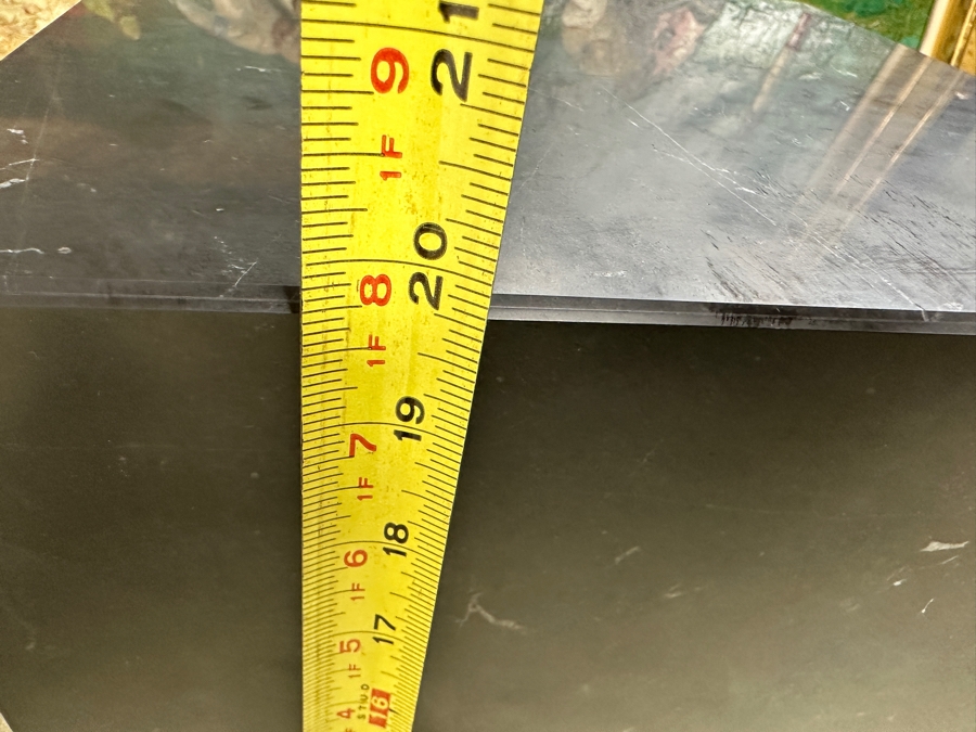 Just Added - Marble Plinth Side Table Tall - Black Marquina Norm Architects For Audo Copenhagen (Formerly Menu) 11.8'W X 11.8'D X 20'H Retails $1,925 [Photo 9]