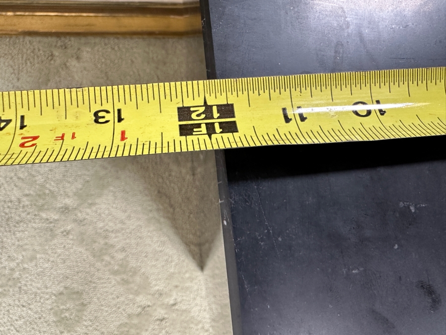 Just Added - Marble Plinth Side Table Tall - Black Marquina Norm Architects For Audo Copenhagen (Formerly Menu) 11.8'W X 11.8'D X 20'H Retails $1,925 [Photo 7]