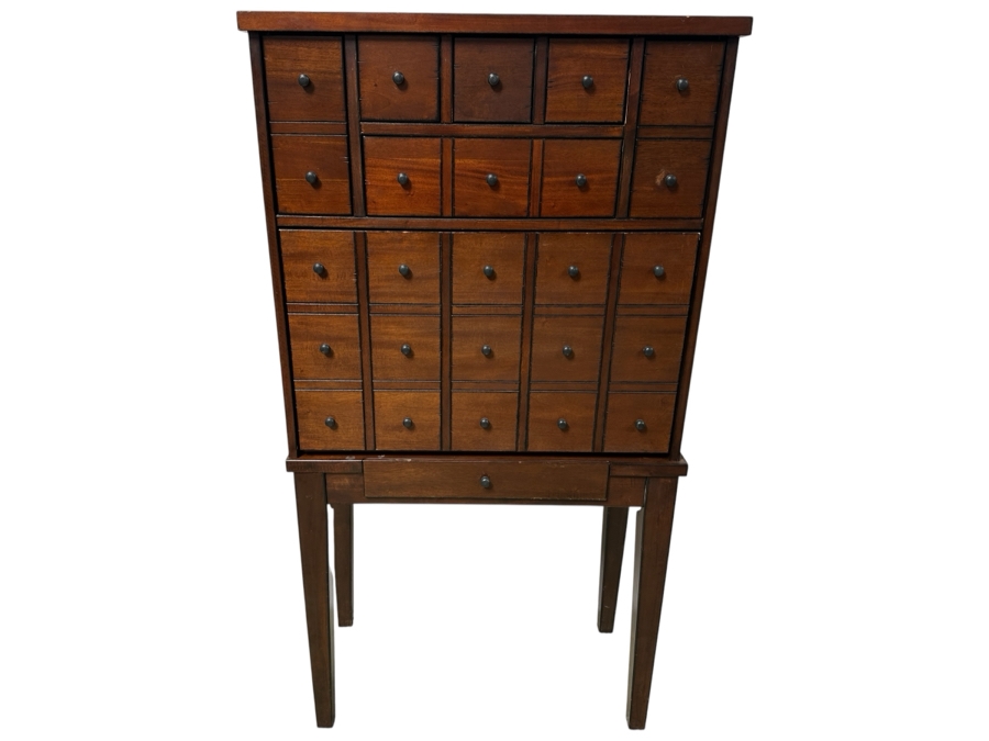 Just Added - Pottery Barn Apothecary Drop Front Desk (2-Pieces) 32.5W X 16.5D X 61H