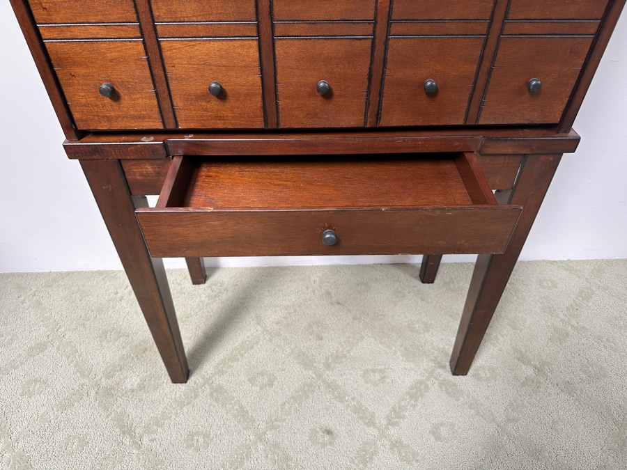 Just Added - Pottery Barn Apothecary Drop Front Desk (2-Pieces) 32.5W X 16.5D X 61H [Photo 5]