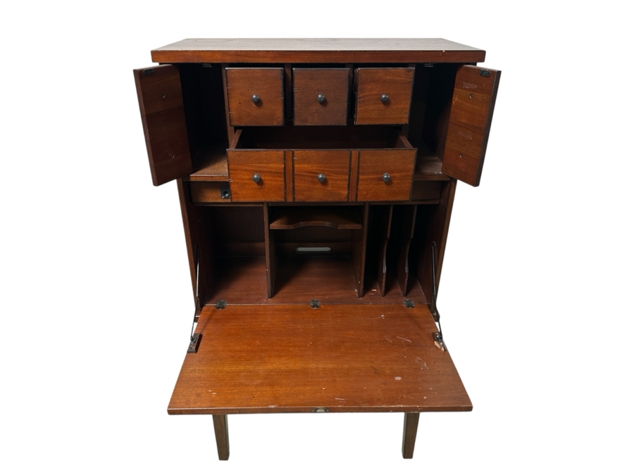 Just Added - Pottery Barn Apothecary Drop Front Desk (2-Pieces) 32.5W X 16.5D X 61H [Photo 2]