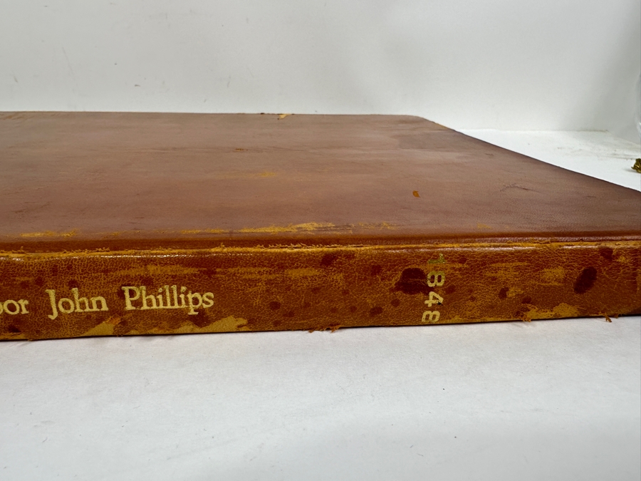 Just Added - Vintage 1964 Large Leather Bound Limited Edition Book Mexico Illustrated In 27 Drawings By John Phillips And A Rider Lithographed By Mess Riders & Walker Folio With 26 Lithographs Of Mexico [Photo 7]