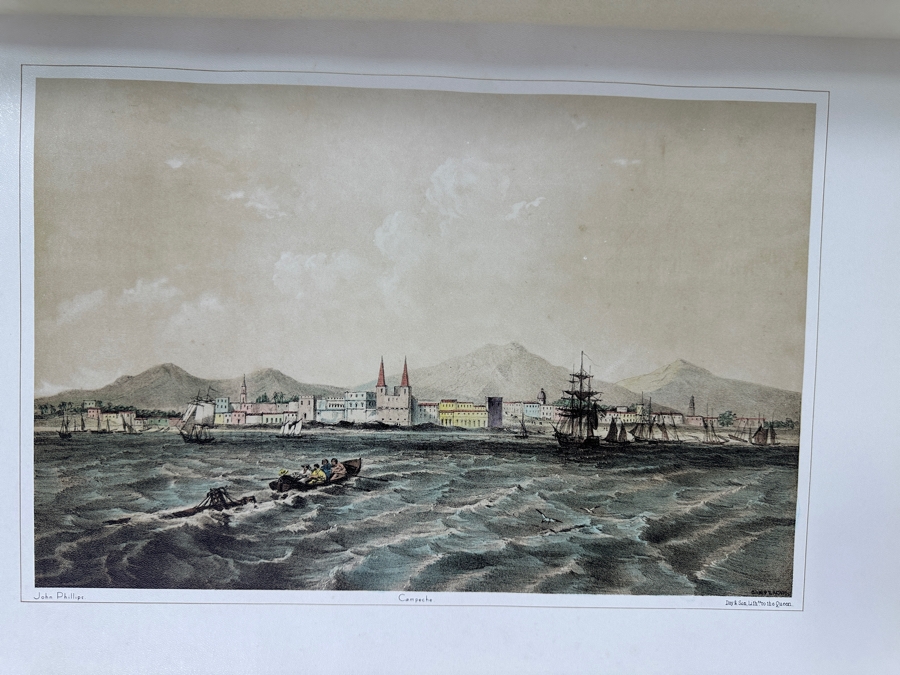 Just Added - Vintage 1964 Large Leather Bound Limited Edition Book Mexico Illustrated In 27 Drawings By John Phillips And A Rider Lithographed By Mess Riders & Walker Folio With 26 Lithographs Of Mexico [Photo 17]