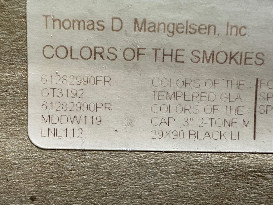 Just Added - Thomas D. Mangelsen (B. 1946, American) Colors Of The Smokies Huge Fine Art Photograph The Great Smoky Mountains National Park, Tennessee 90'W X 29'H Framed 97.5' X 36.5' (Stock Photo Shown - See Next Photo For Actual Frame) Retails $15,799 [Photo 6]