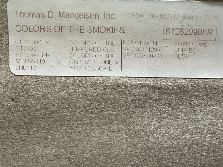 Just Added - Thomas D. Mangelsen (B. 1946, American) Colors Of The Smokies Huge Fine Art Photograph The Great Smoky Mountains National Park, Tennessee 90'W X 29'H Framed 97.5' X 36.5' (Stock Photo Shown - See Next Photo For Actual Frame) Retails $15,799 [Photo 5]