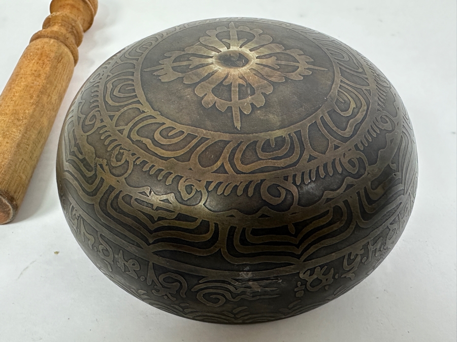 Just Added - Vintage Tibetan Singing Bowl 5W X 2.75H [Photo 9]