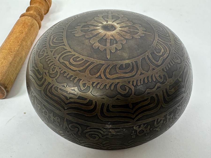 Just Added - Vintage Tibetan Singing Bowl 5W X 2.75H [Photo 8]