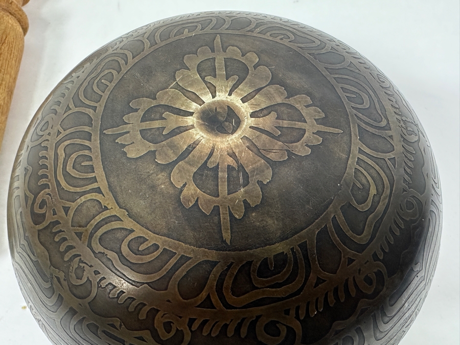 Just Added - Vintage Tibetan Singing Bowl 5W X 2.75H [Photo 10]