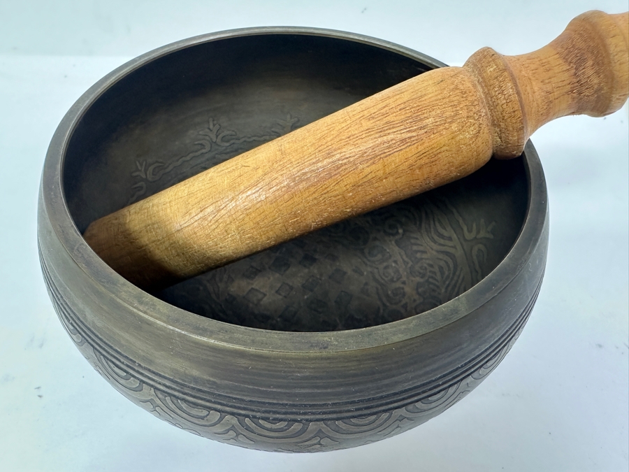 Just Added - Vintage Tibetan Singing Bowl 5W X 2.75H [Photo 3]
