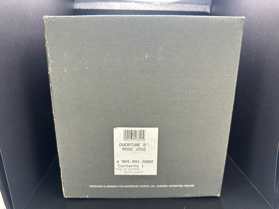Just Added - New Waterford Crystal Overture 8' Rose Vase With Box [Photo 7]