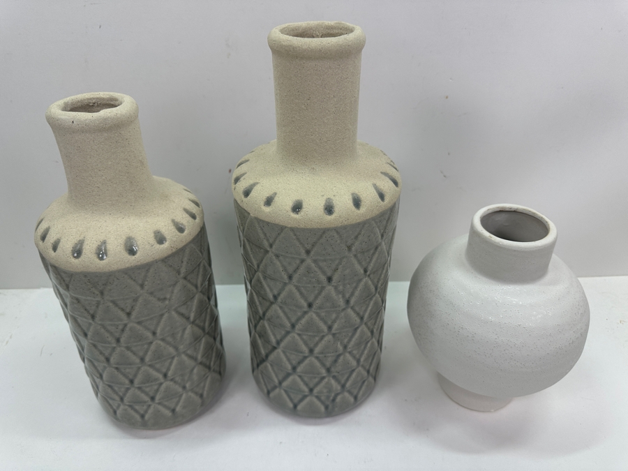 Just Added - (3) Decorative Vase 8H To 13H [Photo 2]
