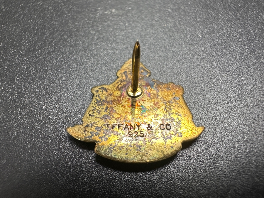 Just Added - Vintage Tiffany & Co Sterling Silver The Beverly Hills Hotel Pin [Photo 3]