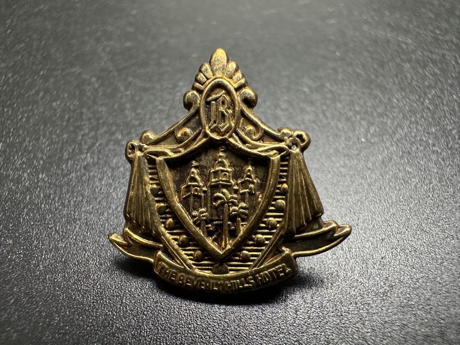 Just Added - Vintage Tiffany & Co Sterling Silver The Beverly Hills Hotel Pin [Photo 2]