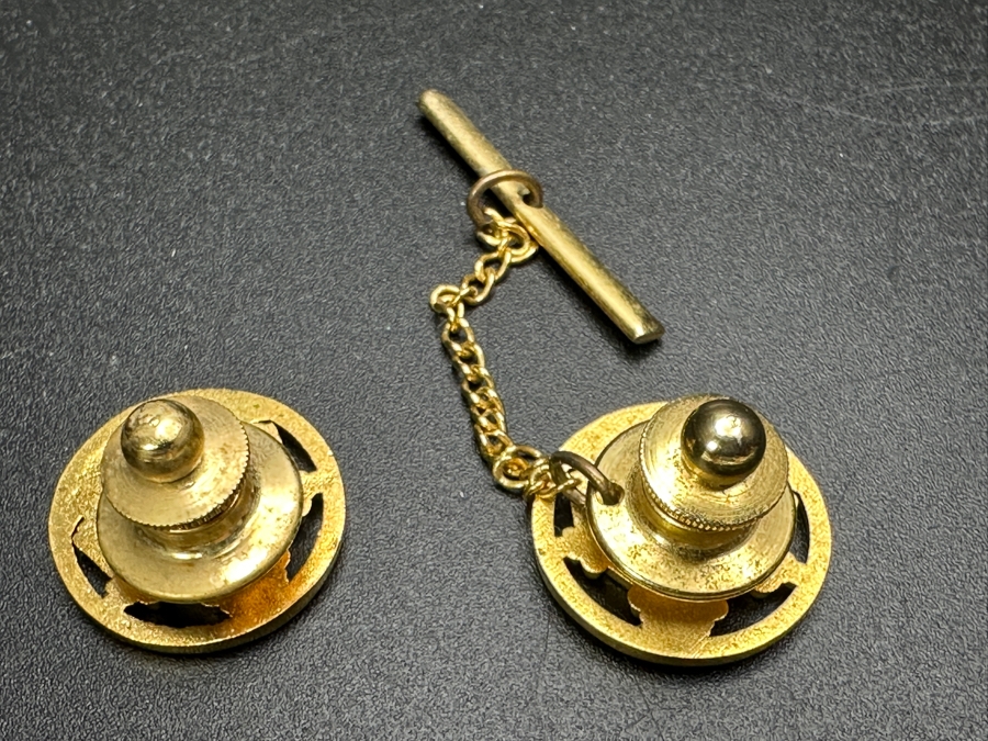 Just Added - Pair Of Vintage Tiffany & Co The Beverly Hills Hotel Pins [Photo 3]