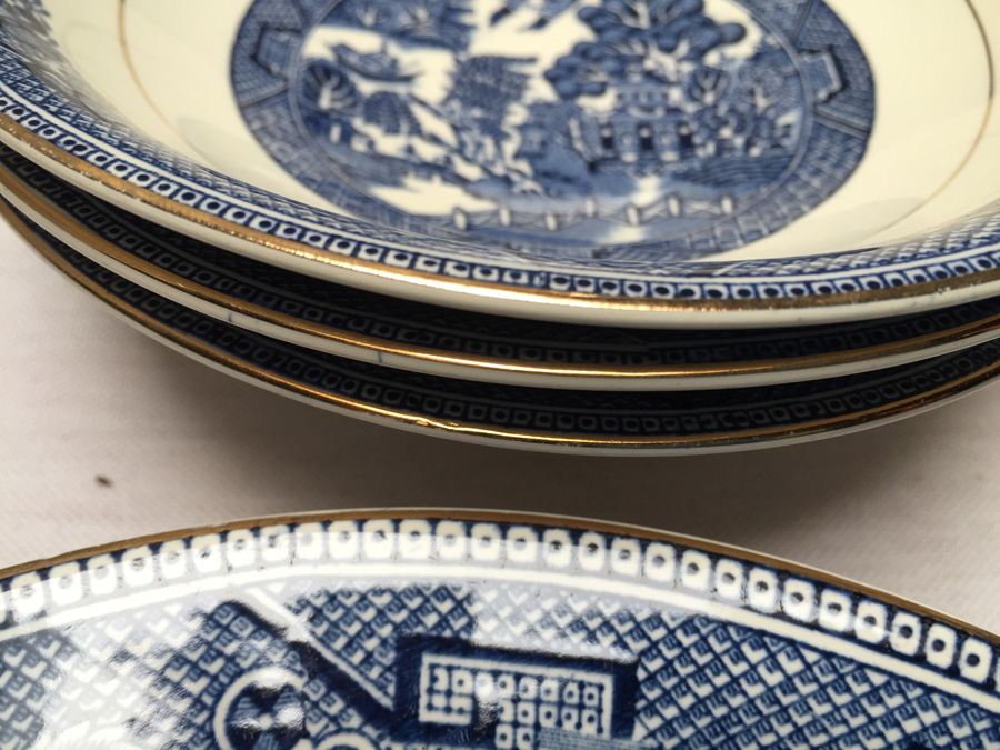 Vintage Myott Son & Co Blue Willow England China Collectible Set [Photo 13]