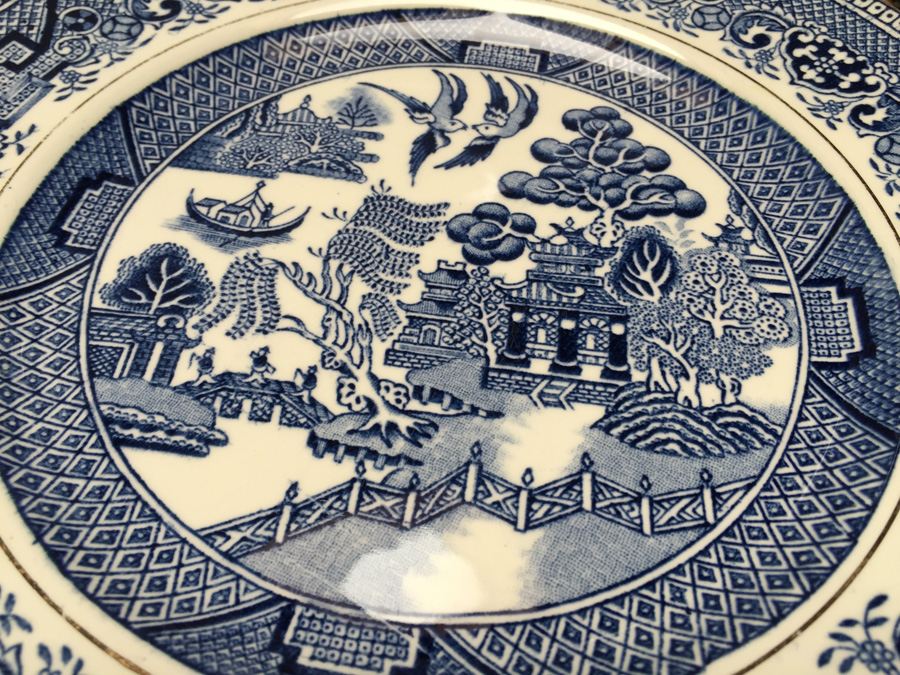 Vintage Myott Son & Co Blue Willow England China Collectible Set [Photo 4]