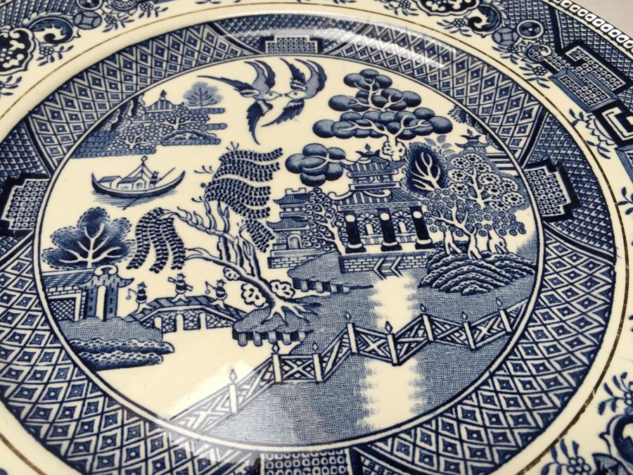 Vintage Myott Son & Co Blue Willow England China Collectible Set [Photo 7]