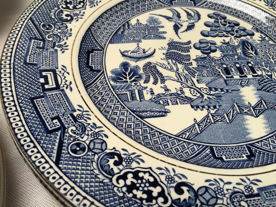 Vintage Myott Son & Co Blue Willow England China Collectible Set [Photo 9]