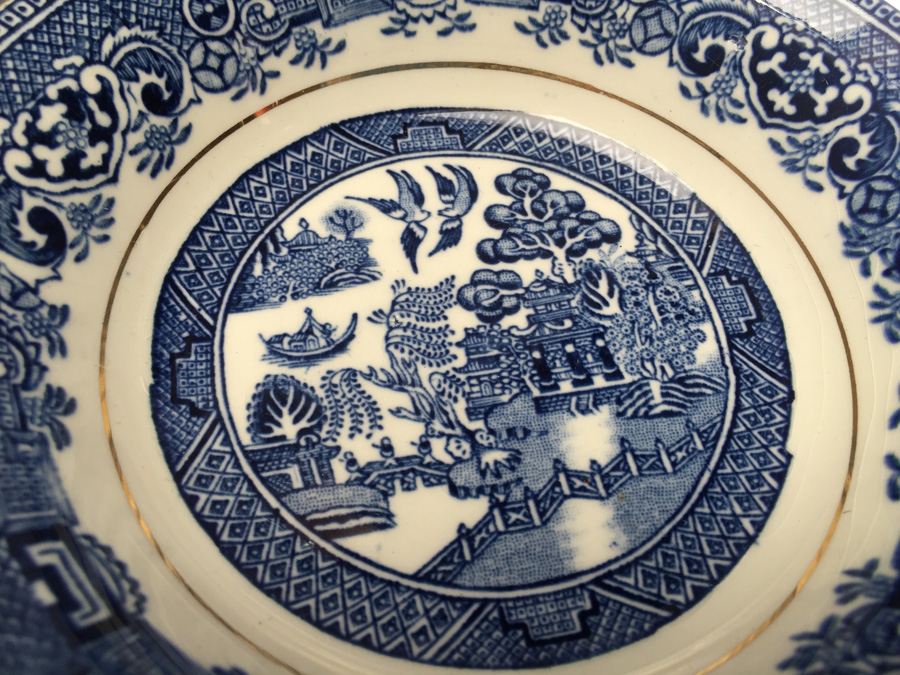 Vintage Myott Son & Co Blue Willow England China Collectible Set [Photo 15]