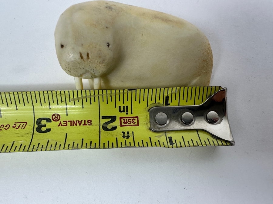 Just Added - Vintage Alaskan Walrus Carving 2.5'W [Photo 5]