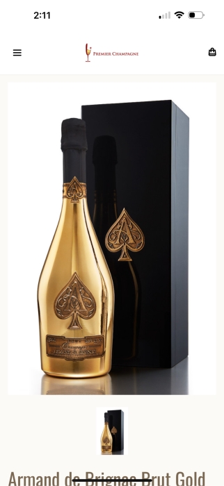 Just Added - New Armand De Brignac Brut Gold French Champagne In Gift Box (Ace Of Spades) [Photo 8]