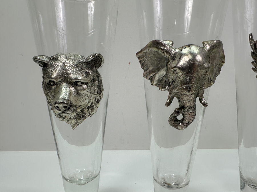 Just Added - Arthur Court Designs 11' Glass Pitcher With Three 9' Pilsner Glasses [Photo 2]