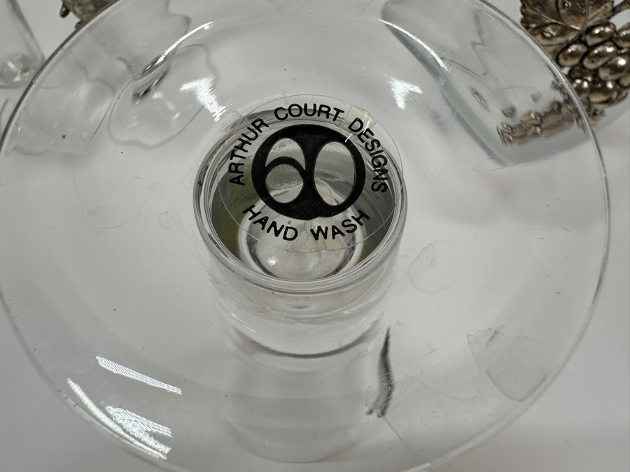 Just Added - Arthur Court Designs 11' Glass Pitcher With Three 9' Pilsner Glasses [Photo 5]