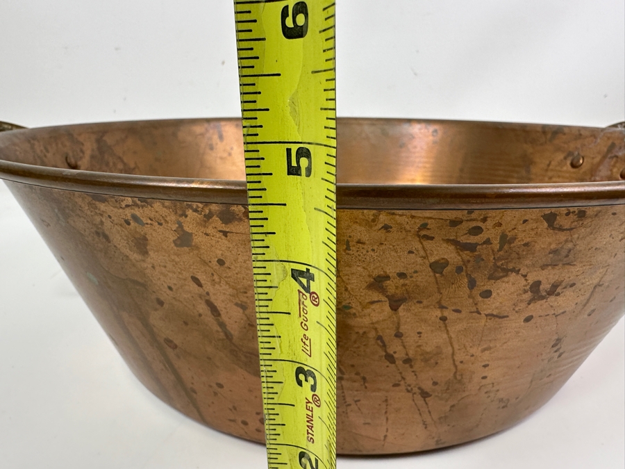 Just Added - Copper Pot With Handles 18W X 4.75H [Photo 5]