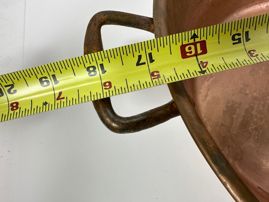 Just Added - Copper Pot With Handles 18W X 4.75H [Photo 4]