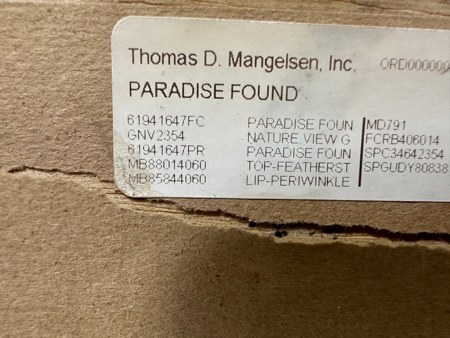 Just Added - Thomas D. Mangelsen (B. 1946, American) Paradise Found Fine Art Photograph La Digue Island, Seychelles, Indian Ocean 47'W X 16'H Framed 60' X 29' Retails $2,699 [Photo 8]