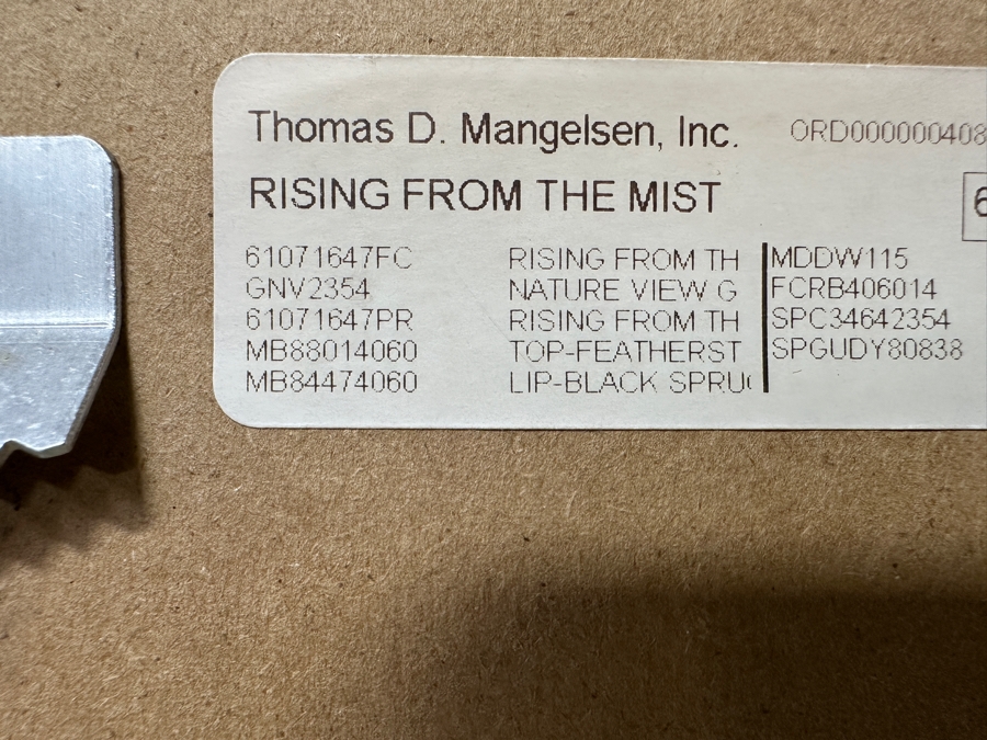 Just Added - Thomas D. Mangelsen (B. 1946, American) Rising From The Mist Fine Art Photograph Redwood National Park, California 16'W X 47'H Framed 26.5' X 57.5' Retails $5,999 [Photo 6]