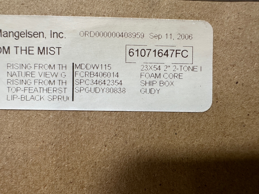 Just Added - Thomas D. Mangelsen (B. 1946, American) Rising From The Mist Fine Art Photograph Redwood National Park, California 16'W X 47'H Framed 26.5' X 57.5' Retails $5,999 [Photo 7]