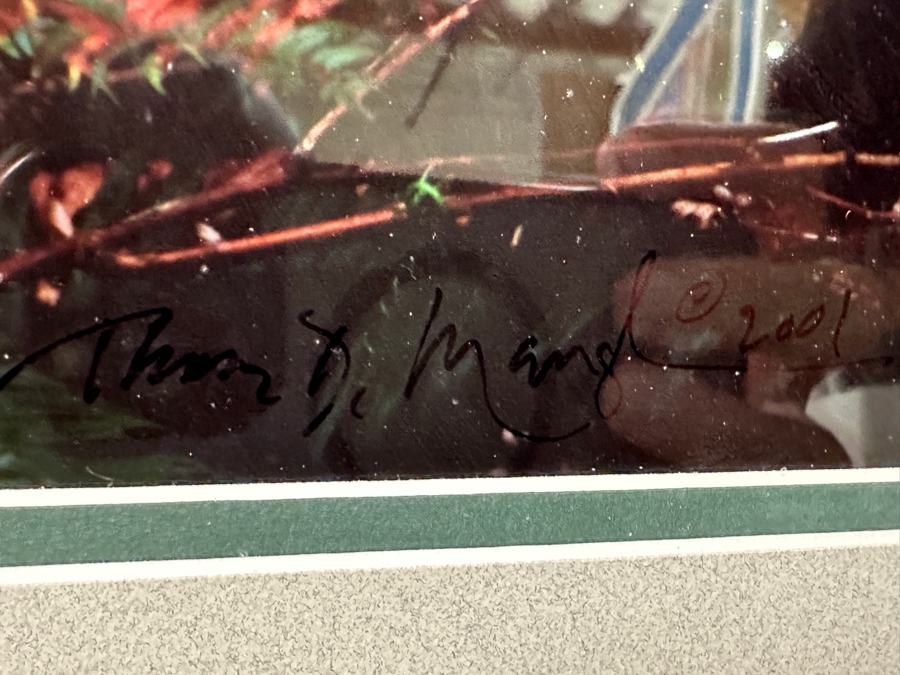 Just Added - Thomas D. Mangelsen (B. 1946, American) Rising From The Mist Fine Art Photograph Redwood National Park, California 16'W X 47'H Framed 26.5' X 57.5' Retails $5,999 [Photo 13]