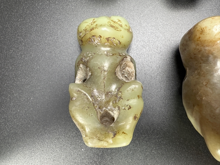(6) Vintage Carved Jade Pendants [Photo 7]