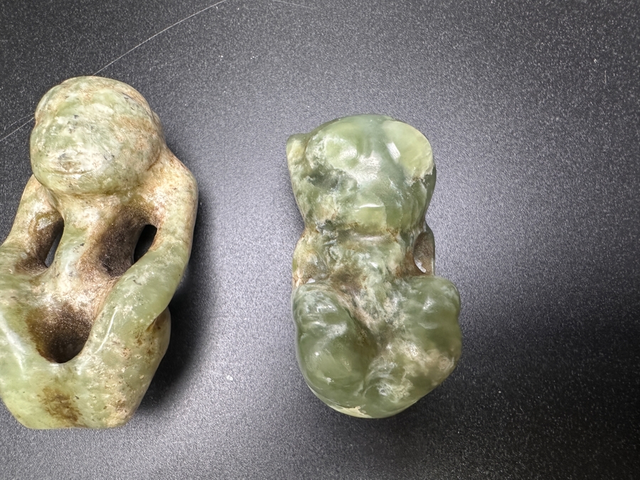 (6) Vintage Carved Jade Pendants [Photo 4]