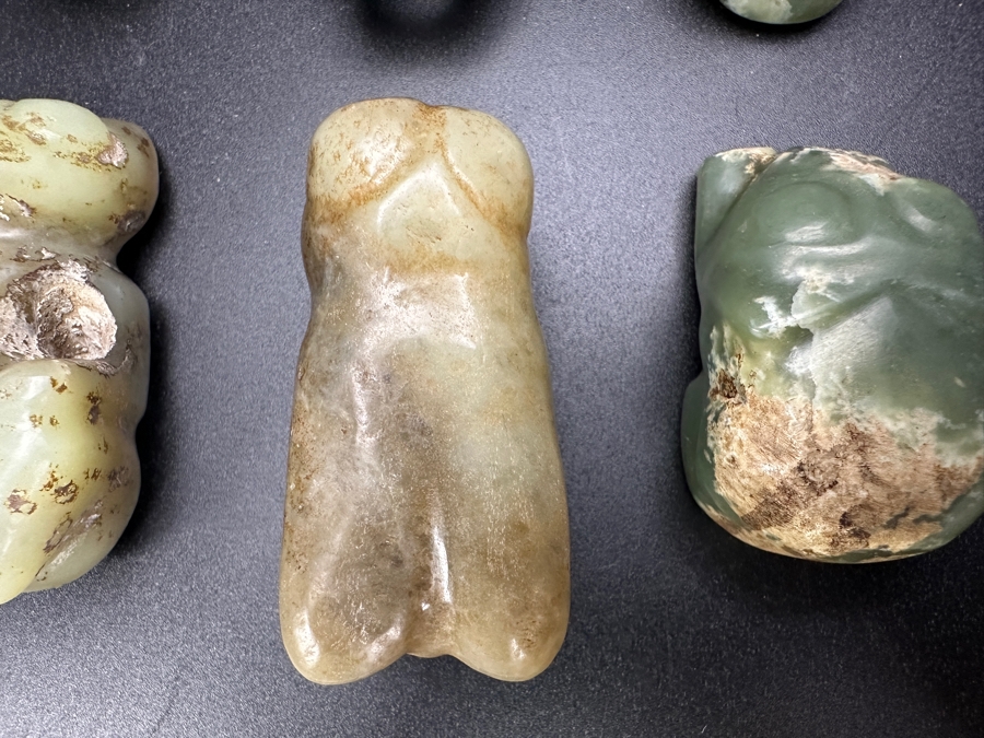 (6) Vintage Carved Jade Pendants [Photo 6]