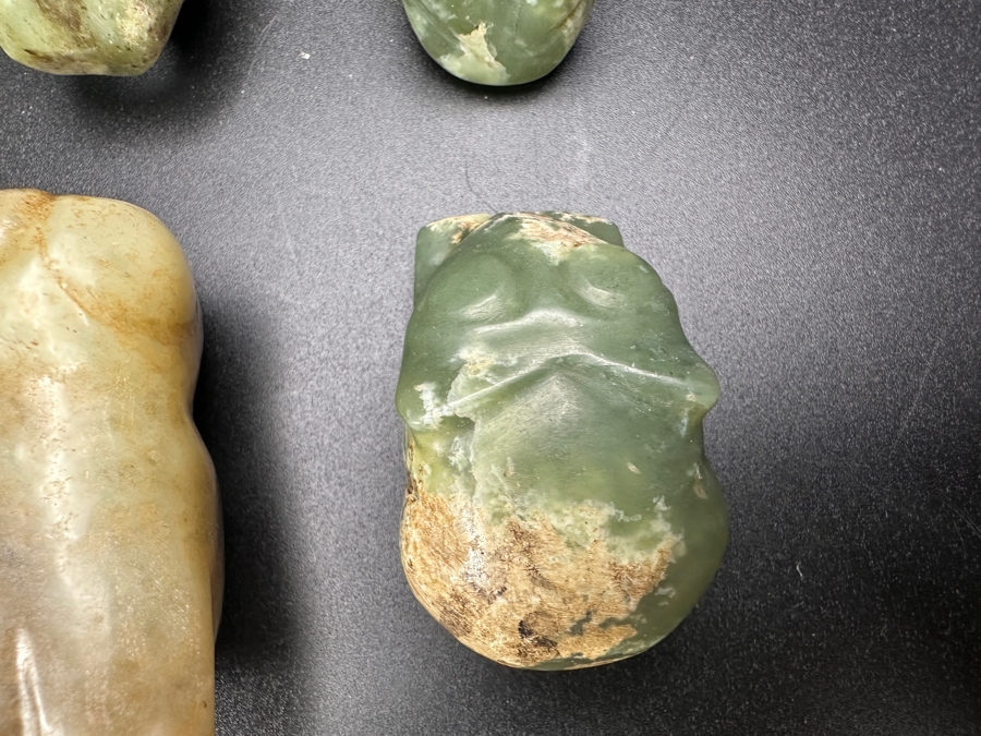 (6) Vintage Carved Jade Pendants [Photo 5]