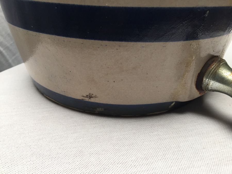 Vintage 2 Crown Gallon Stoneware Crock Jug Water Cooler [Photo 7]